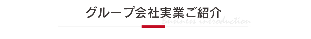 グループ会社実業ご紹介 